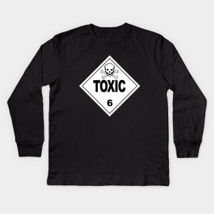 Toxic Warning Kids Long Sleeve T-Shirt